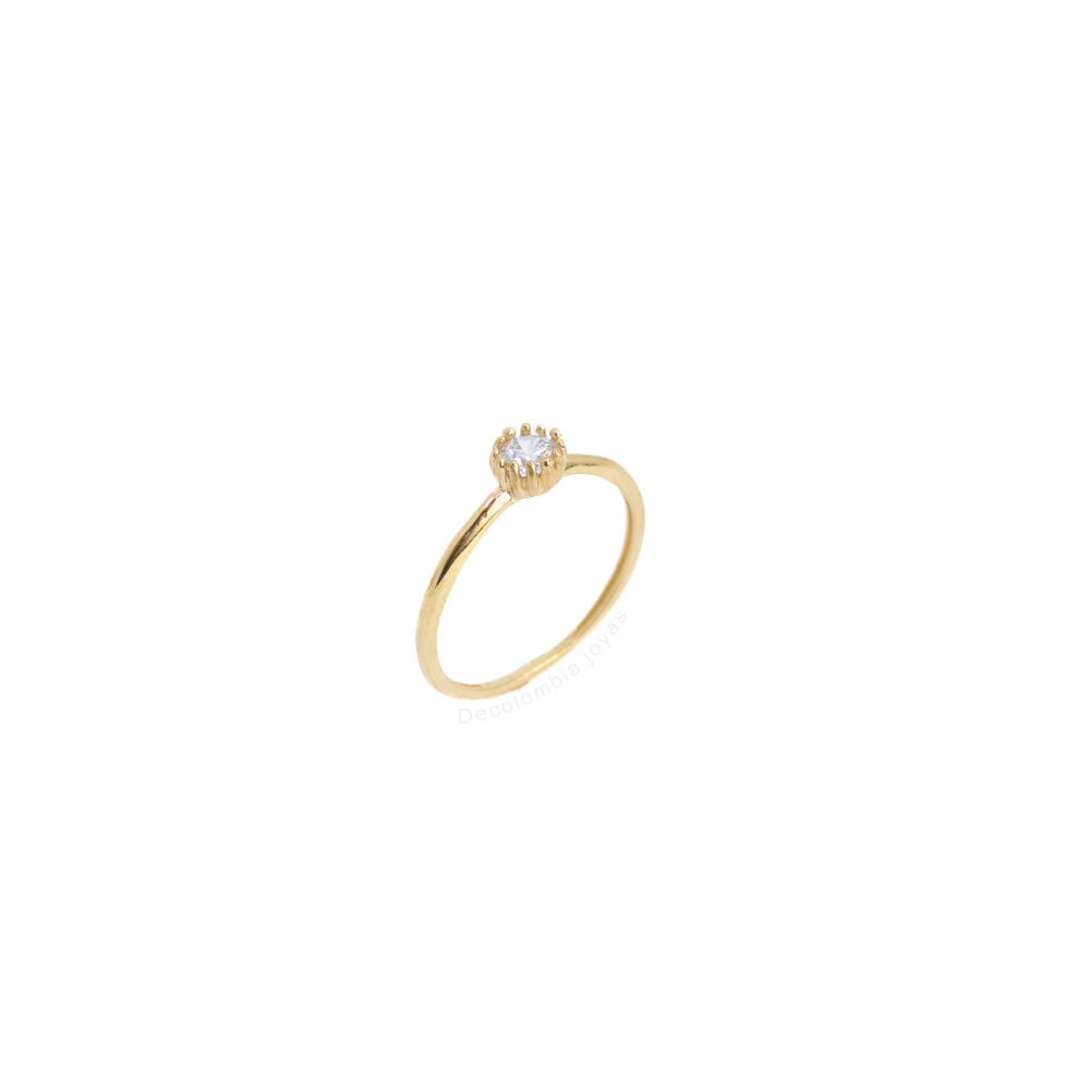 Anillo de compromiso Oro 18K Con Piedra